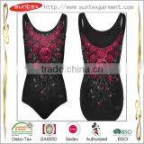 3d Digital Printed Women's Slim One- Piece Swimwear thumbnail-1