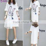 Z&M New Women Latest Fashion Dress Cartoon Dress Sheath Dress thumbnail-1
