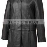 Women Leather Long Coat for Winter thumbnail-1