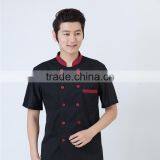 OEM Unisex Gender Black and White Restaurant Chef Uniform Coat thumbnail-6