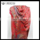 Oversized Soft Red Pashmina Scarf thumbnail-4