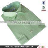 2016 Men's Green Linen Shirt With Two Chest Pocket thumbnail-1