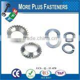Taiwan Stainless Steel 18-8 Copper Brass Aluminum Brass Nylon Lock Washer Brass Lock Washer External Tooth Lock Washer thumbnail-6