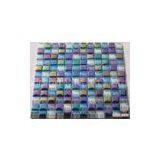 Rainbow Shining Crystal Glass Mosaic Tile, Iridescent Glass Mosaic Wall Tile