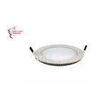 Brightness Recessed 9 Watt Round LED Panel Light Nature White For Office