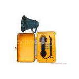 Heavy Duty Industrial Telephones Yellow Weatherproof With Loudspeaker