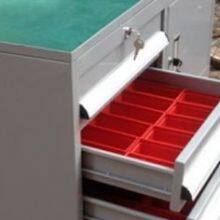 Heavy Duty Double Door Drawer Maintenance Workshop Hardware Tool Cabinet Worktable Storage Cabinet Parts Cabinet thumbnail-2