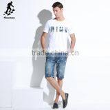 Factory Sale Leisure Black White o Neck Tee Shirts for Sale thumbnail-4