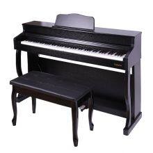 Black Wooden Shell LED Display 88 Key Electric Piano Digital Grand thumbnail-2