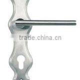 LH240-8:Solid Stainless Steel Lever Type Door Handle With Plate