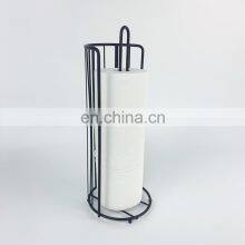 Wrapping Paper Holders Standing Black Toilet Paper Roll Holder Kitchen Tissue Paper Holder thumbnail-2