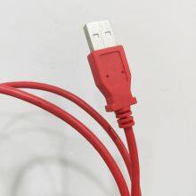 USB-C to USB A Cable Data Transfer Braied Red Color USB 3.1 to USB 2.0 A Cable for Phone Fast Charging thumbnail-4