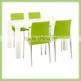 Rectange MDF Wood Dining Table White thumbnail-1