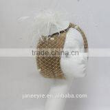 Wholesale New Design Bridal Veil Fascinator With Feather thumbnail-3