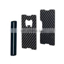 Custom Business Card Shaped Carbon Fiber Bottle Opener