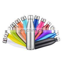 Double Wall Thermos Vacuum Flask Insulated Outdoor Sports Cola Shaped Stainless Steel Water Bottles