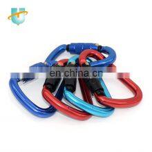 Safety Climbing Rock Hiking High Strength With Twist Lock Aluminum Snap Carabiner Hook thumbnail-3