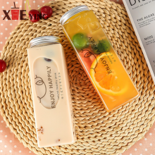 Plastic Beverage Juice Bottle With Reusable Transparent Plastic Bottle and Aluminum Lids thumbnail-4