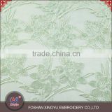 Hot-selling promotional custom sequin lace embroidery fabric with flowers embroidery patterns