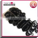 hot selling hair closure brazilian hair natural wavy silk top lace closure