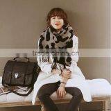 Winter Ladies Fashion Leopard Jacquard Wool Cashmere Scarf thumbnail-1