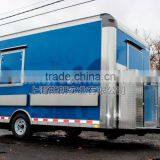 Blue Uniaxial Food Truck for Sale Mobile Food Truck for Sale Mobile Food Trailer thumbnail-3