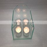 wholesale clear glass house tealight holder