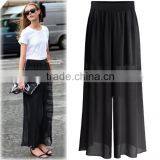 F20102A High quality fashion women's pants plus size palazzo pants for fat women high waist loose pants