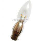 New Type Fashionable Smd5630 E27 Bulb Led Candle Light With Frosted/clear/milky Cover
