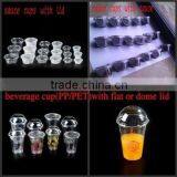 Cold Drinking Plastic Cup With Dome Lid / Beverage Cups With Transparent thumbnail-6