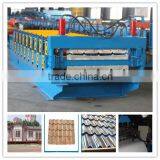 Double Color Sheet Roof Panel Making Cold Roll Forming Machine