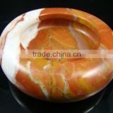 Hand carved crafts natural marble stone cigar ashtray