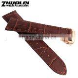 2015 Fashion Croco Grain Calf Leather Watch Band Leather Watch Strap 19mm 20mm 22mm thumbnail-5