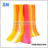 Wholesale 2014 fashionable hand printed promote custom silk scarf