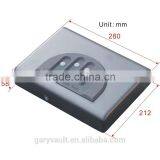 Wholesale- MD500 Micro Vault Digit Code Jewelry Car Gun Portable Security Storage Mini Steel Safe Box Mini Ipad Safe / Gun Vault thumbnail-2