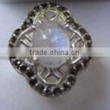 Rainbow Moonstone Silver Rings thumbnail-1
