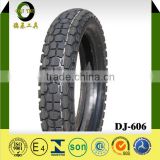 off road motor bike tire and tube with wear-resistant pattern