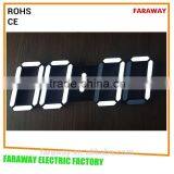 3D White Solid Led Digital Table Clock,/led Desk Clock thumbnail-1