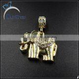 Cheap Plated Gold Hip Hop Jewelry Elephant Pendant thumbnail-2