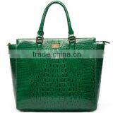 UK Popular Green Leather Women's Luxury Crocodile Handbag