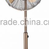 Retro style TUV CE CB certified 40cm metal fan copper color FS-40M-COPPER