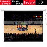 Hot Selling Matte White Electric Motorized 4:3 120 Inch Projector Screen