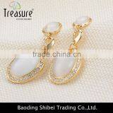 Fashion Jewelry Hot Selling Wholesale Vintage Plated Alloy Oval Fashion Stud Earrings Colorful Nice Earring Opal Drop Earring thumbnail-6