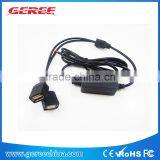 11.5-35V to 5V Double USB OUTPUT 1M Cable DC Converter Module