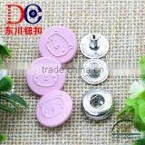 Oeko Tex Pink Color Snap Button Fasterner for Baby Clothing thumbnail-1
