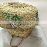Hottest selling natural seagrass belly basket handmade by vietnamese