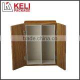 New Products Wood Veneer Two Wine Glass Flannelette Box thumbnail-6