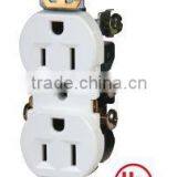Residential Grade Standard Duplex Receptacle 125V With UL/CUL Certificate