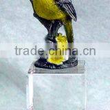 Metal Gift Beautiful Crystal Ball, Bird Stand at Ball, CQS0072