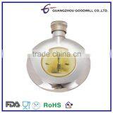 Promotional 1.5 oz Rould Shape Stainless Steel Hip Flask thumbnail-1